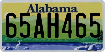 AL license plate 65AH465
