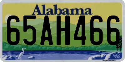 AL license plate 65AH466