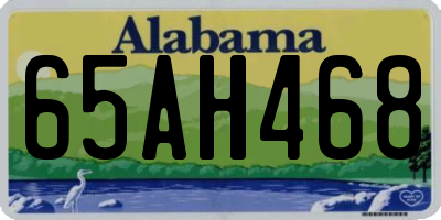 AL license plate 65AH468