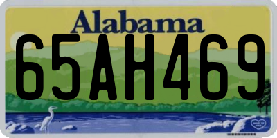 AL license plate 65AH469