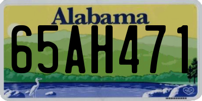 AL license plate 65AH471