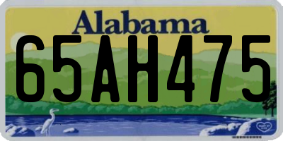 AL license plate 65AH475