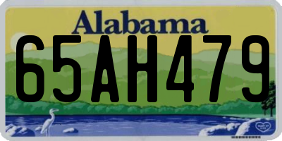 AL license plate 65AH479