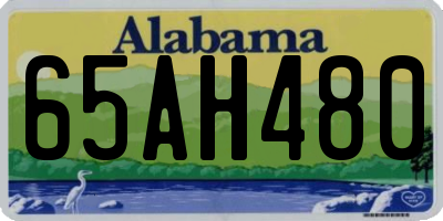 AL license plate 65AH480