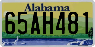 AL license plate 65AH481