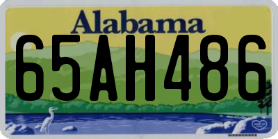 AL license plate 65AH486