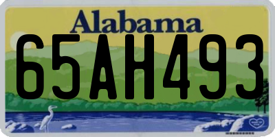 AL license plate 65AH493