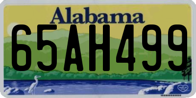 AL license plate 65AH499
