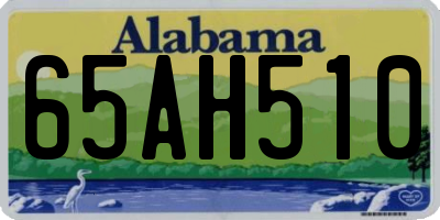 AL license plate 65AH510