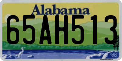 AL license plate 65AH513