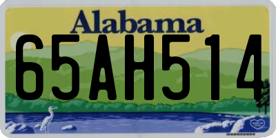 AL license plate 65AH514