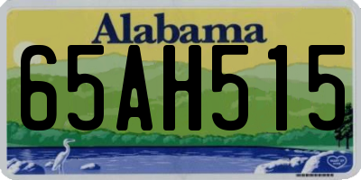 AL license plate 65AH515