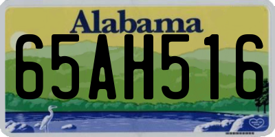 AL license plate 65AH516