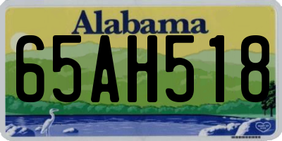 AL license plate 65AH518