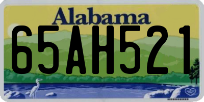 AL license plate 65AH521