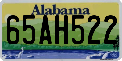 AL license plate 65AH522