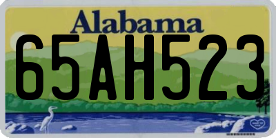 AL license plate 65AH523