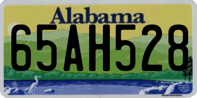 AL license plate 65AH528