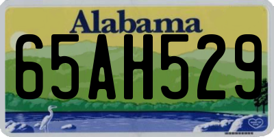 AL license plate 65AH529