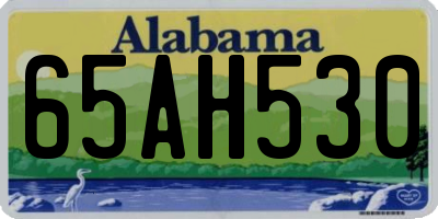 AL license plate 65AH530