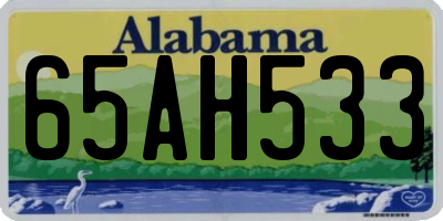 AL license plate 65AH533