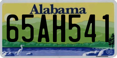 AL license plate 65AH541
