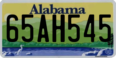 AL license plate 65AH545