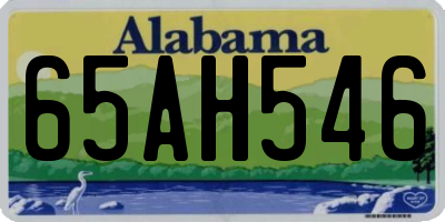 AL license plate 65AH546