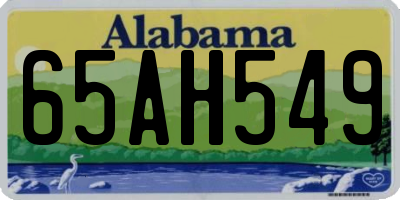 AL license plate 65AH549