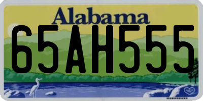 AL license plate 65AH555