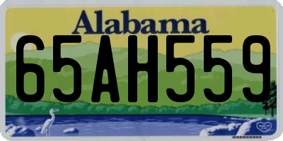 AL license plate 65AH559
