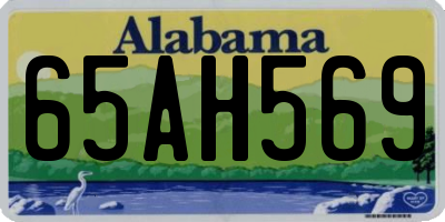 AL license plate 65AH569