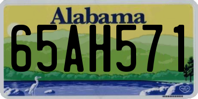 AL license plate 65AH571