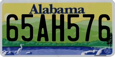 AL license plate 65AH576