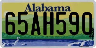 AL license plate 65AH590