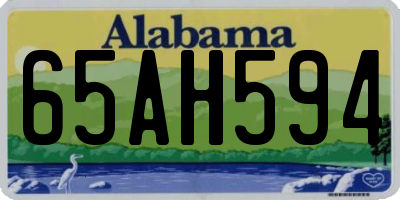 AL license plate 65AH594