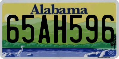 AL license plate 65AH596