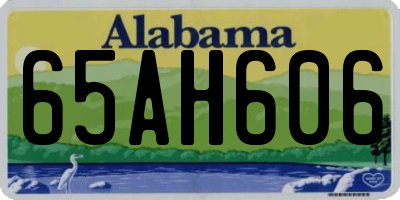 AL license plate 65AH606
