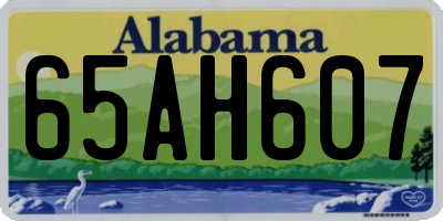 AL license plate 65AH607
