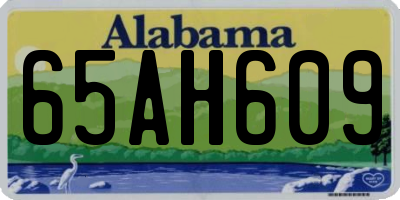 AL license plate 65AH609