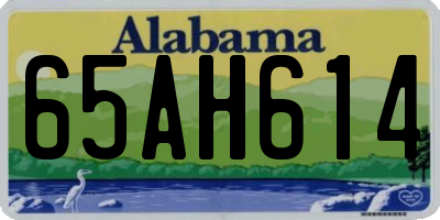AL license plate 65AH614
