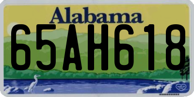 AL license plate 65AH618