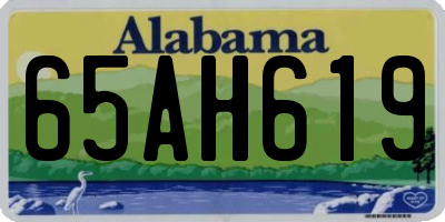 AL license plate 65AH619
