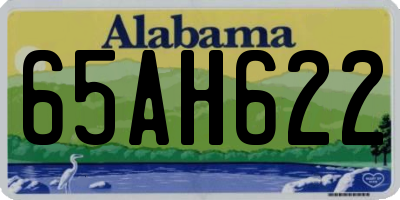 AL license plate 65AH622