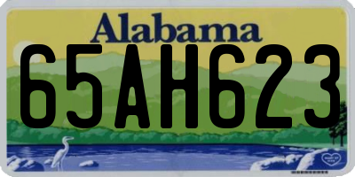 AL license plate 65AH623