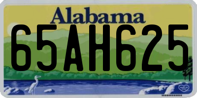AL license plate 65AH625