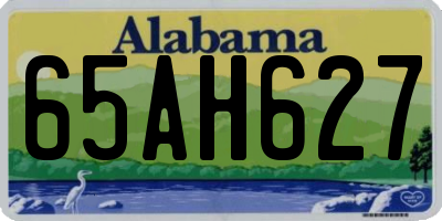 AL license plate 65AH627