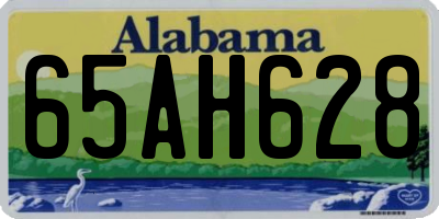 AL license plate 65AH628