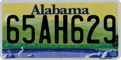 AL license plate 65AH629