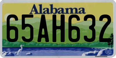 AL license plate 65AH632